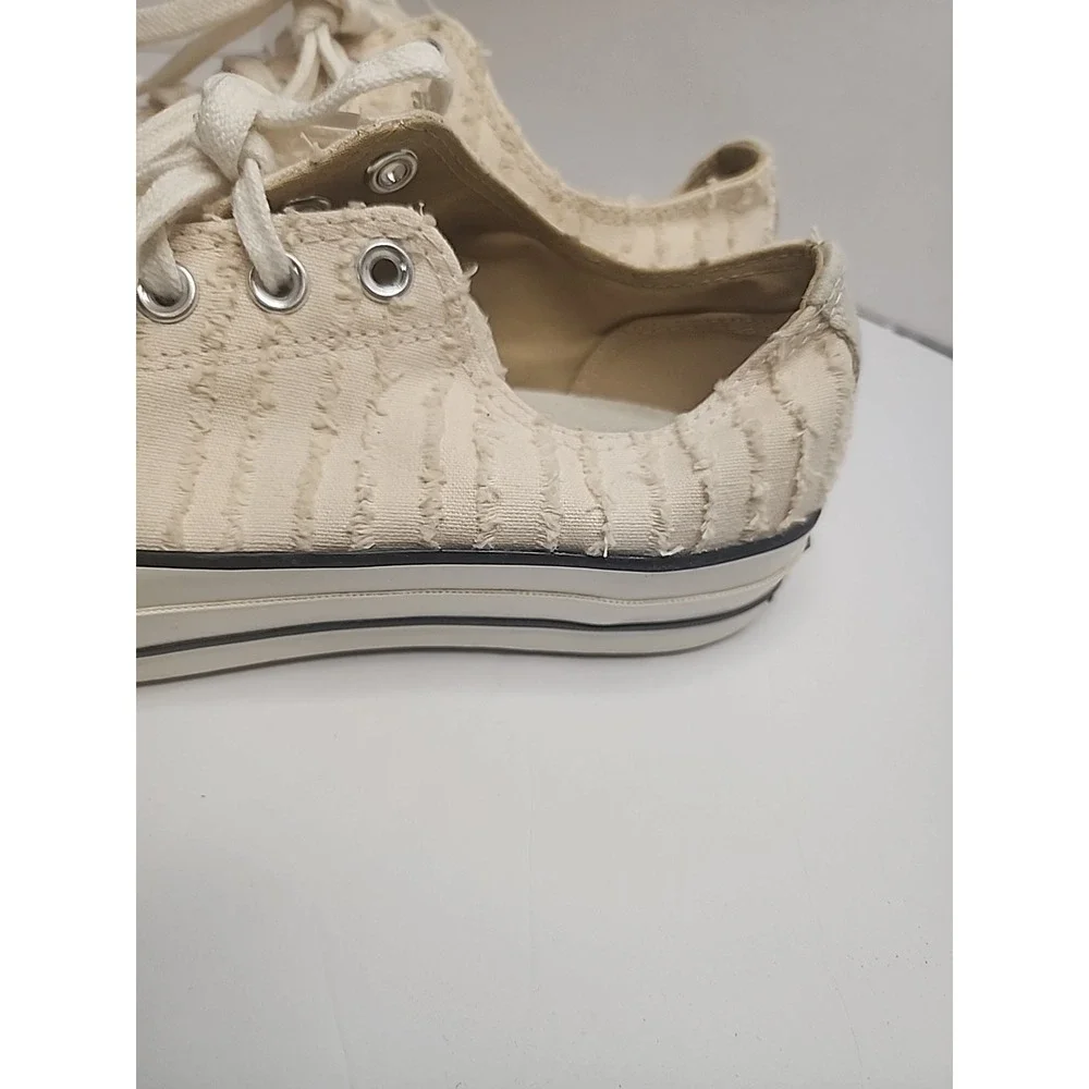 Converse Chuck 70 OX Beige Egret  Shoes Womens‎ 10.5 Textured Low Top Sneaker - Picture 9 of 16